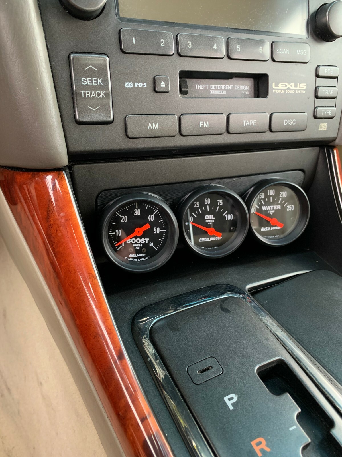 GS300 Toyota Aristo V300 Triple Gauge Pod Ash Tray/Lighter