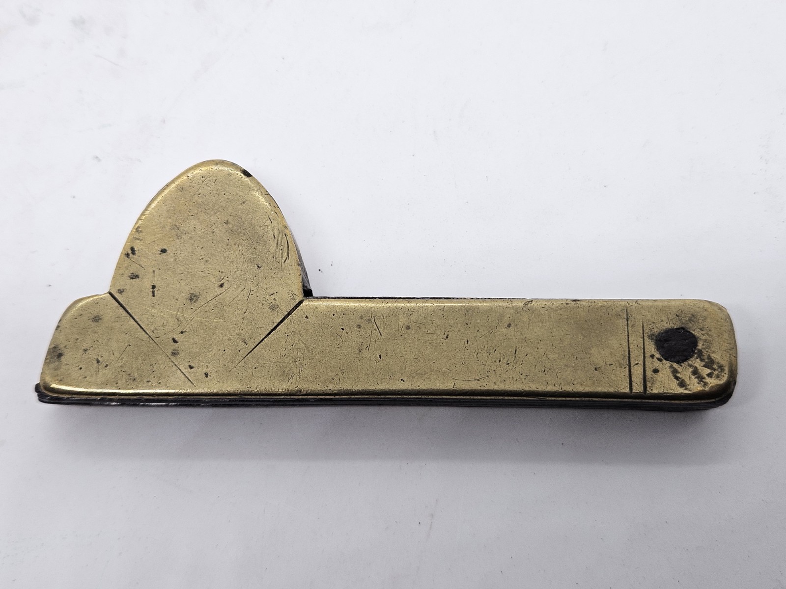 Antique 1800's Holmes Victorian Brass 4 Blade Bloodletting Quack Medical Fleam