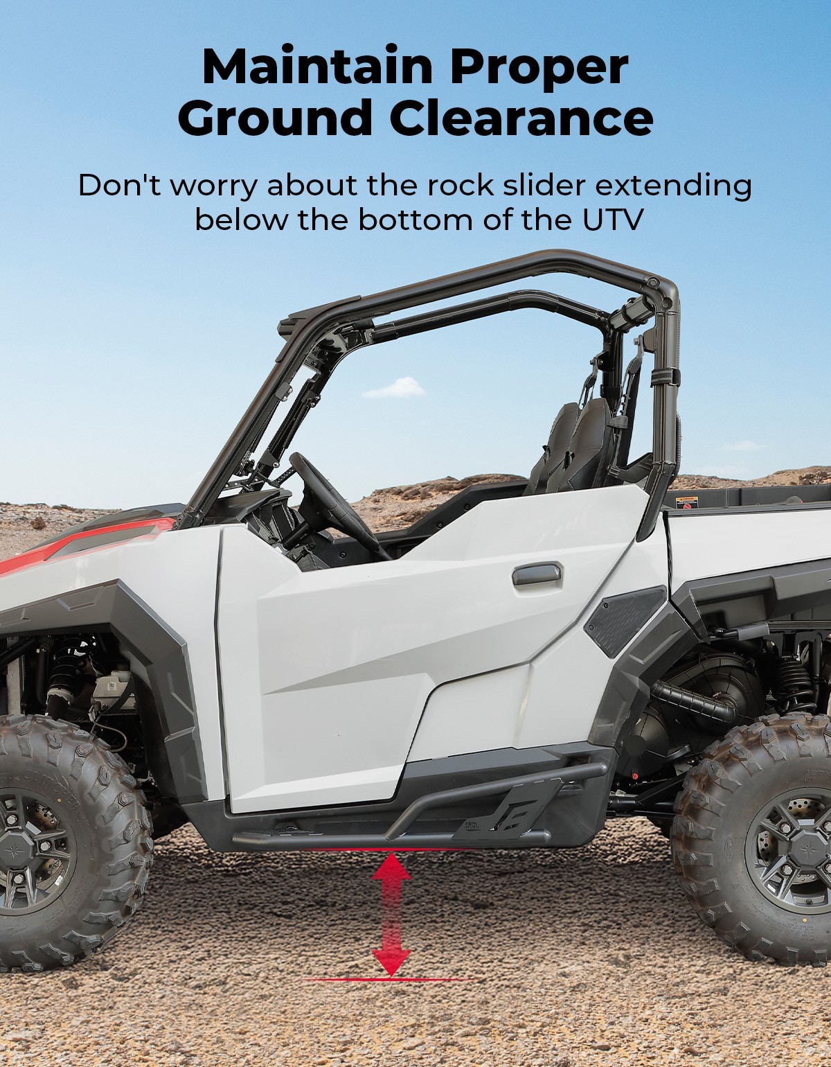 Heavy Duty Nerf Bars Rock Slider Side Step Bumper For 16-26 General 1000/XP 1000