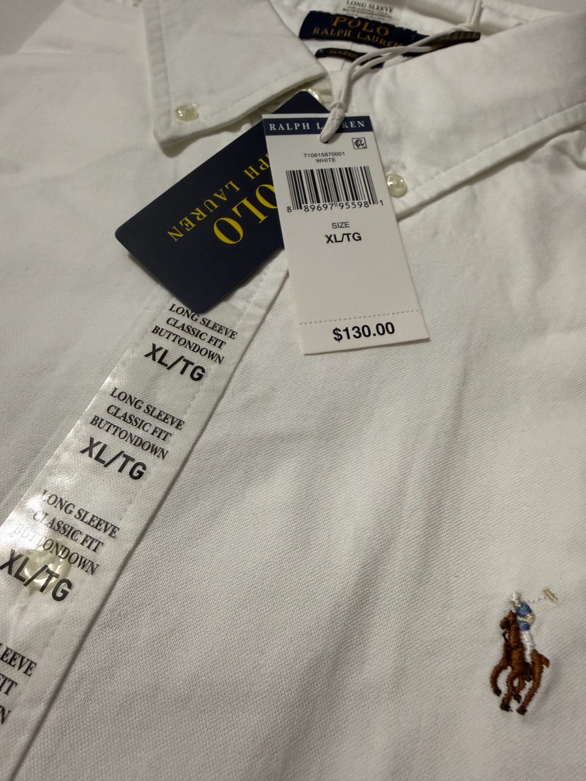 Polo Ralph Lauren Iconic Oxford Shirt Classic Fit White