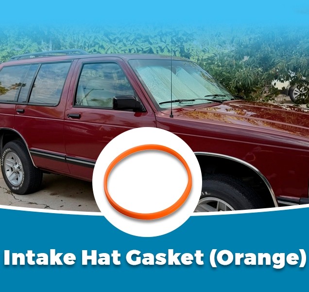 Intake Hat Gasket (Orange)Fits GM 5.7,5.0,&4.3,305 Engine S-10/S-15 4.3 15998532