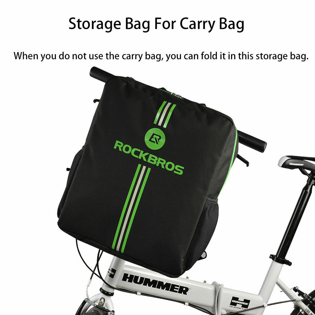 ROCKBROS Folding Bike Carrier Bags With Storage Bag High Capacity Easy Carry Bag