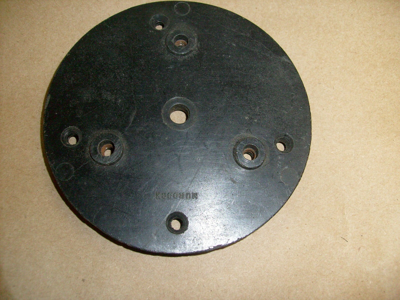 ANTIQUE MURDOCK 1920'S WIRELESS RADIO - TUNING CAPACITOR BASE PLATE