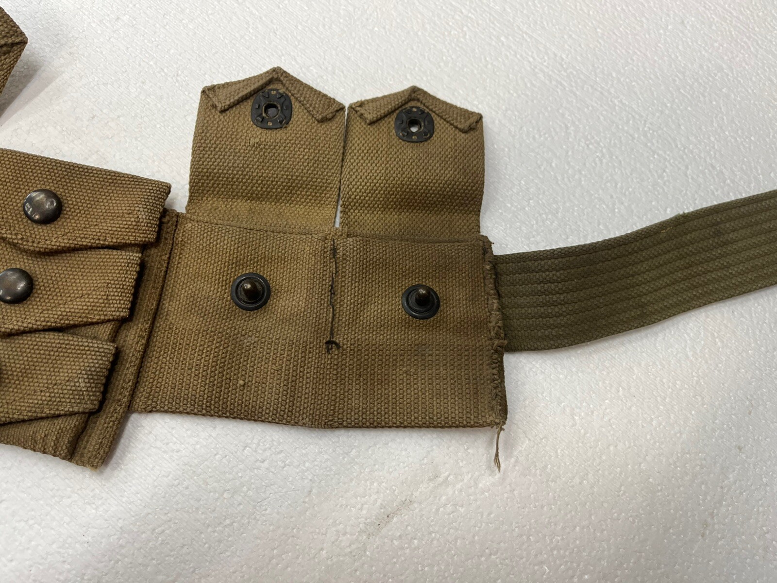 WWI US Army M1912 Cavalry Bandolier Cartridge Belt - Mills 1917