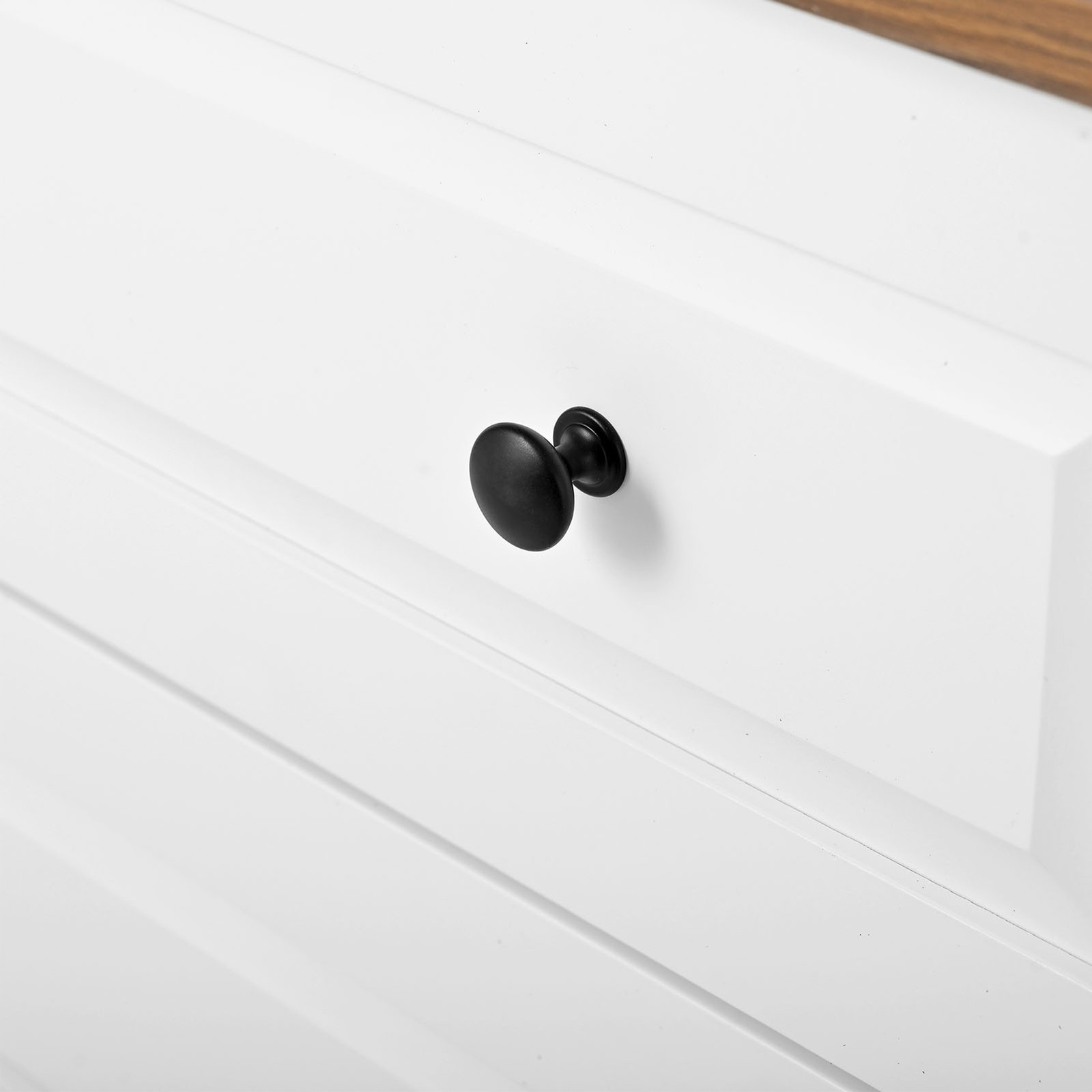 6 Storage Drawer Bedroom Wood Organizer Storage Furniture White