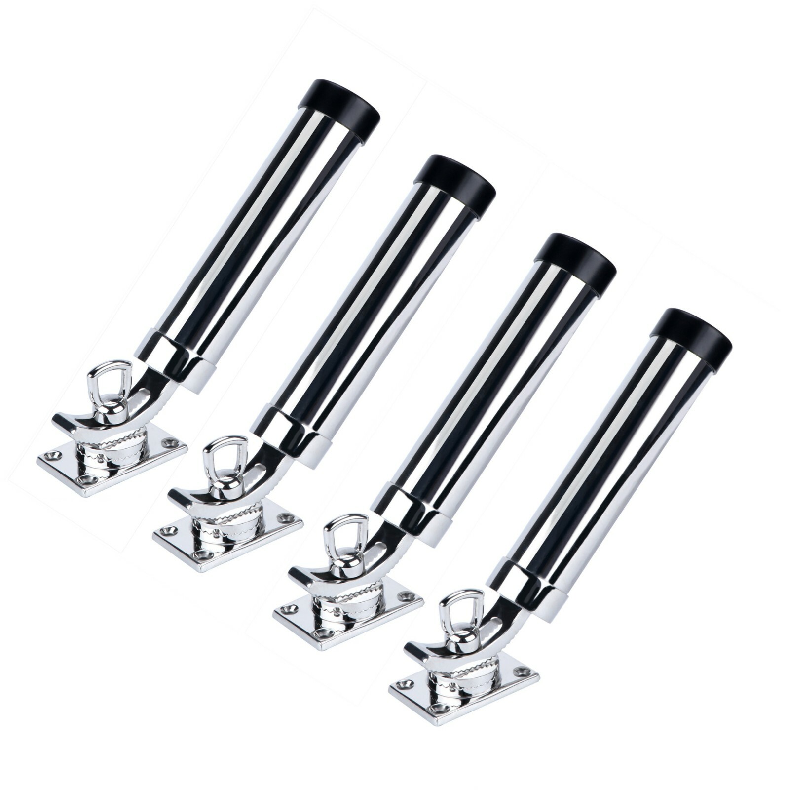 4X Marine 316Stainless Steel Boat Fishing Rod Holder 360 ° Adjustable Mount