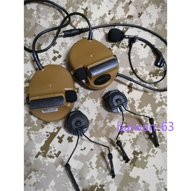 US PELTOR Comtac III C3 Tactical Headset Helmet Ver. Noise Reduction Headphone