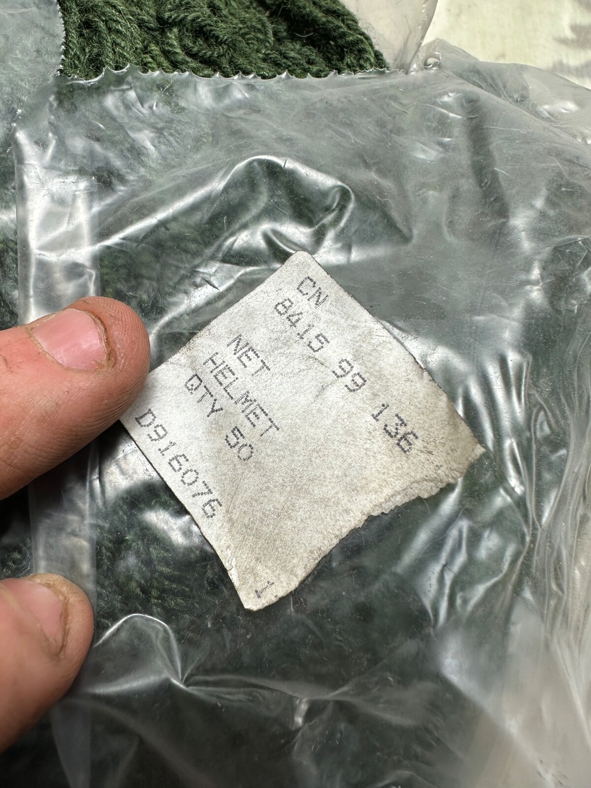 Original British Army Mk2 Mk3 Mk4 Camouflaged Helmet Net- New Old Stock Unissued