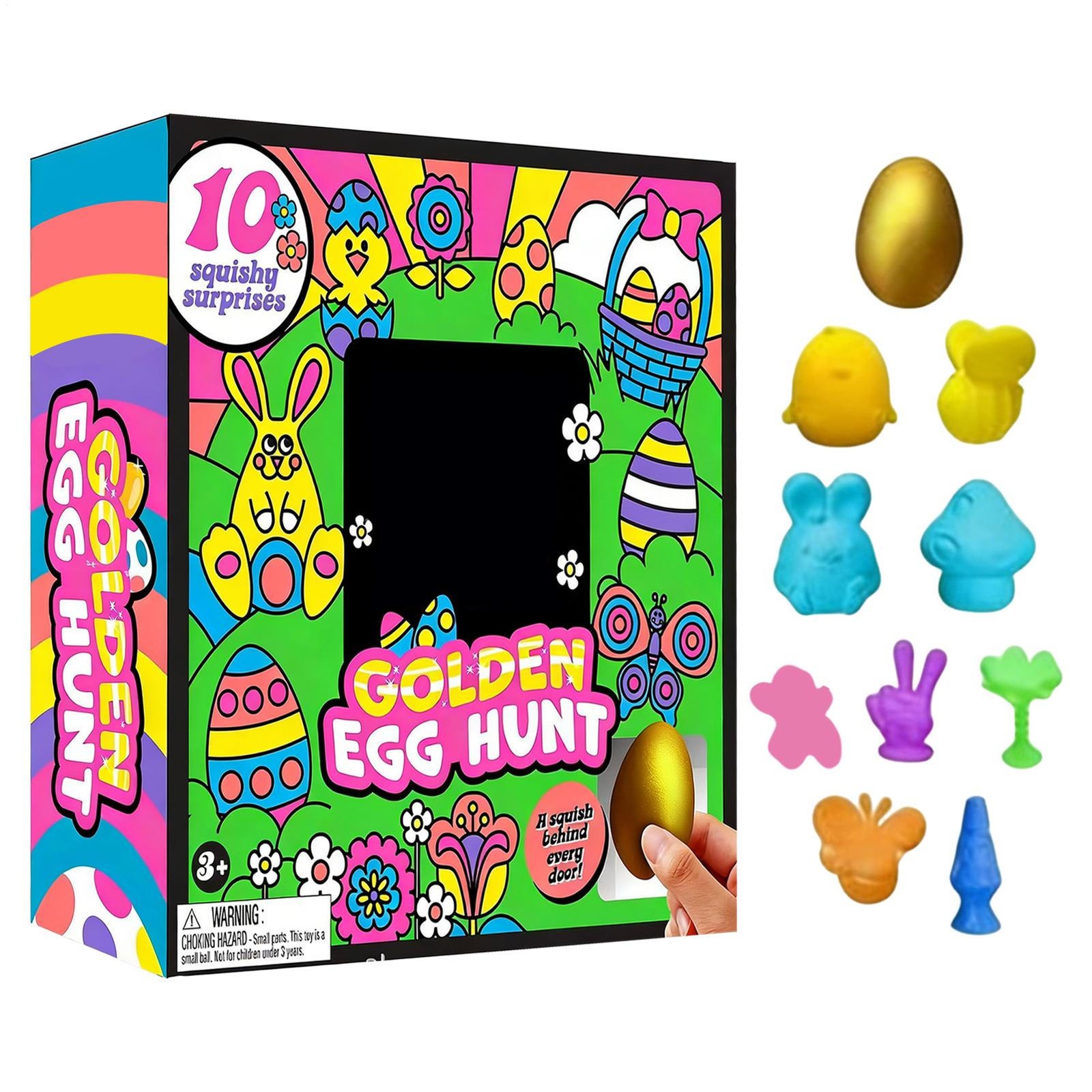 NeeDoh Golden Egg Hunt - Sensory Squeeze Toy Squishy Toy Set Easter Fidget Toy