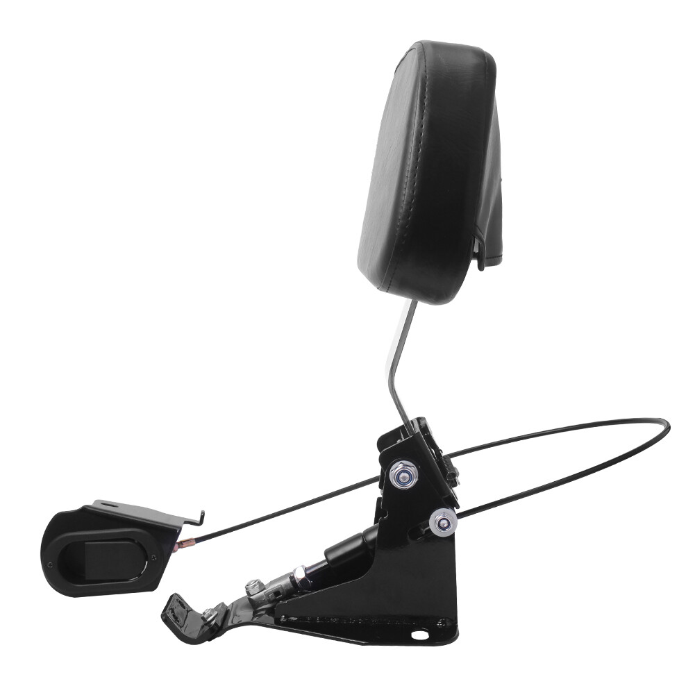 Adjustable Driver Rider Backrest w/ Mounting Kit For Harley Touring 2009-2023