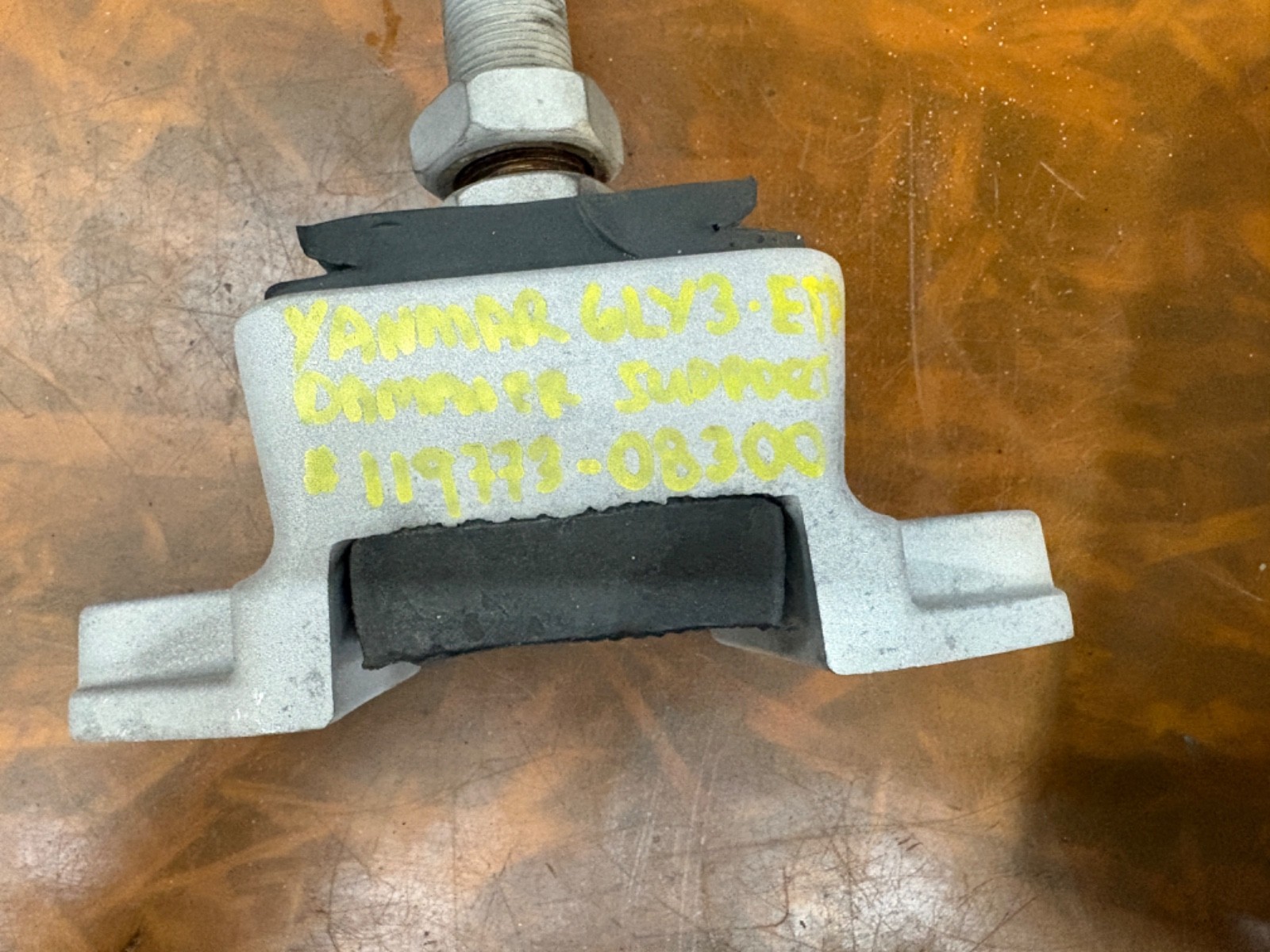 YANMAR 6LY3-ETP VIBRATION DAMPNER FLEXABLE MOUNTING SUPPORT #119773-08300...