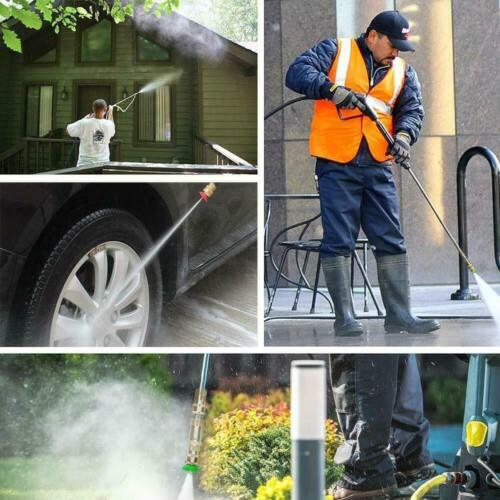 4000PSI High Pressure Power Washer Spray Gun Wand Lance Quick Nozzle Tips Kit