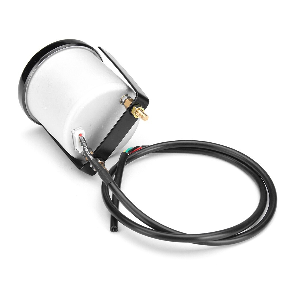 0-140 PSI 2'' 52mm 7 Color LED Digital Oil Pressure Gauge Meter W/ Sensor