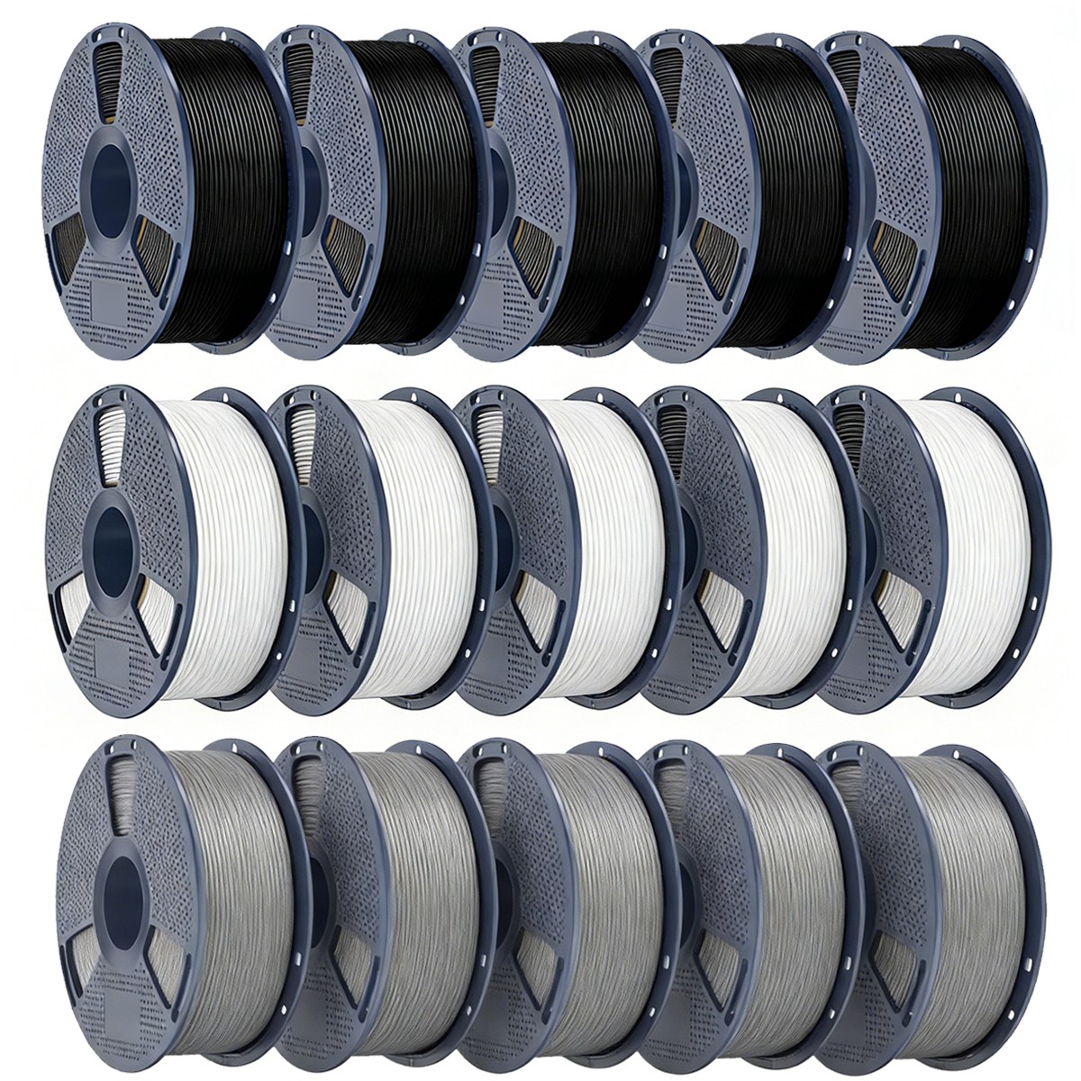 SUNLU 10x1KG ASA ABS PLA PLA+ PETG TPU PETG-CF 10KG 3D Printer Filament 1.75mm