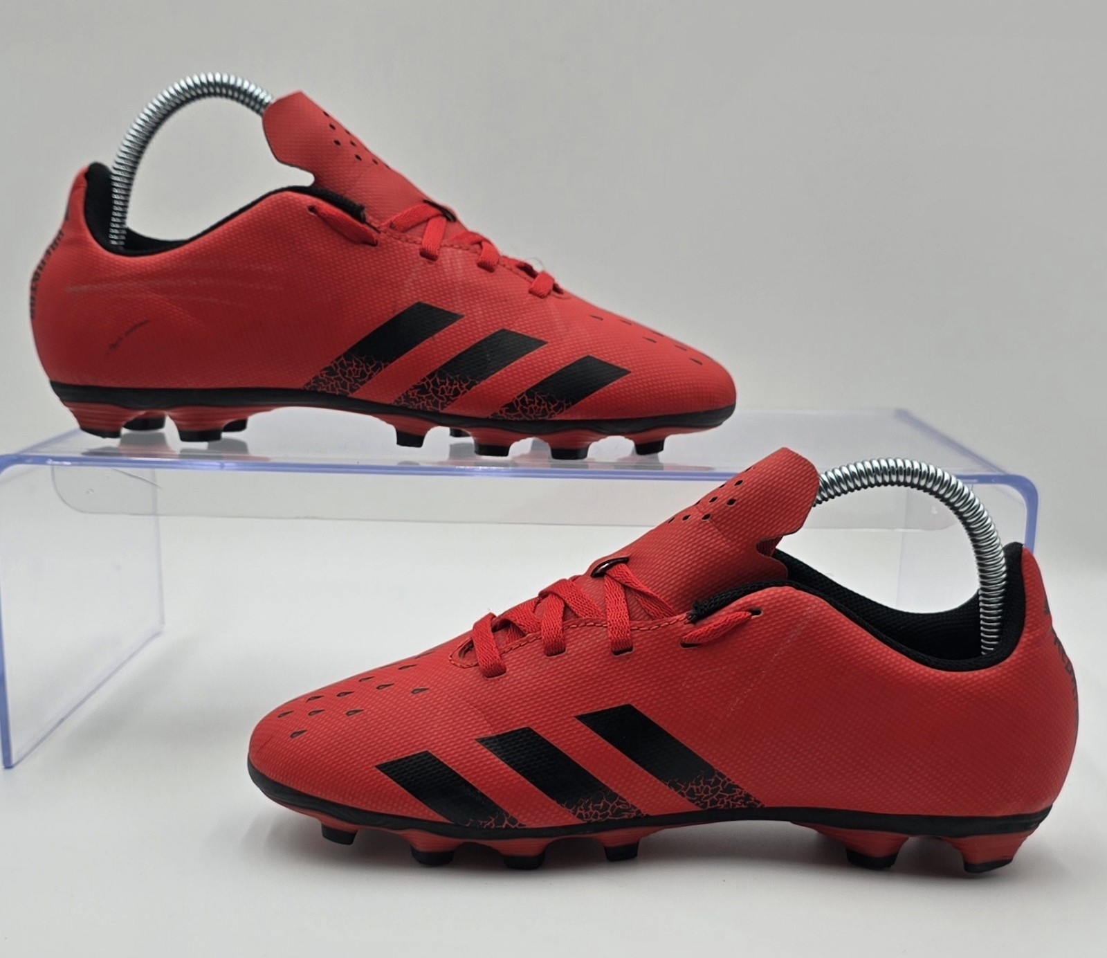 ADIDAS Predator Red/Black Soccer Cleats Size 6