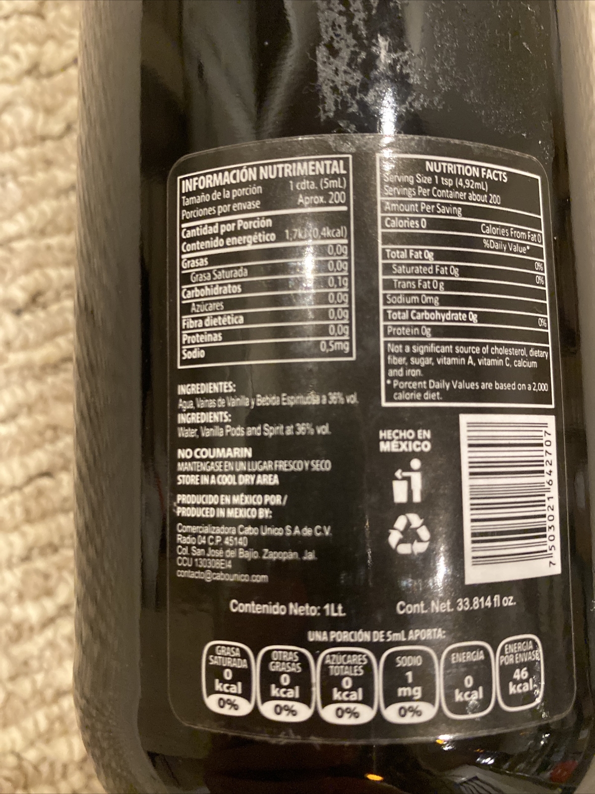 Tecul Mexican Vanilla Large Bottle!