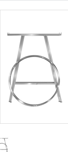 Chrome 36" Round Clothing Rack Height 48 - 72" H Leveler Glides Garment