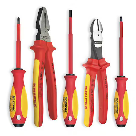 Knipex 9K 98 98 21 Us Insulated Tool Set,5 Pc.