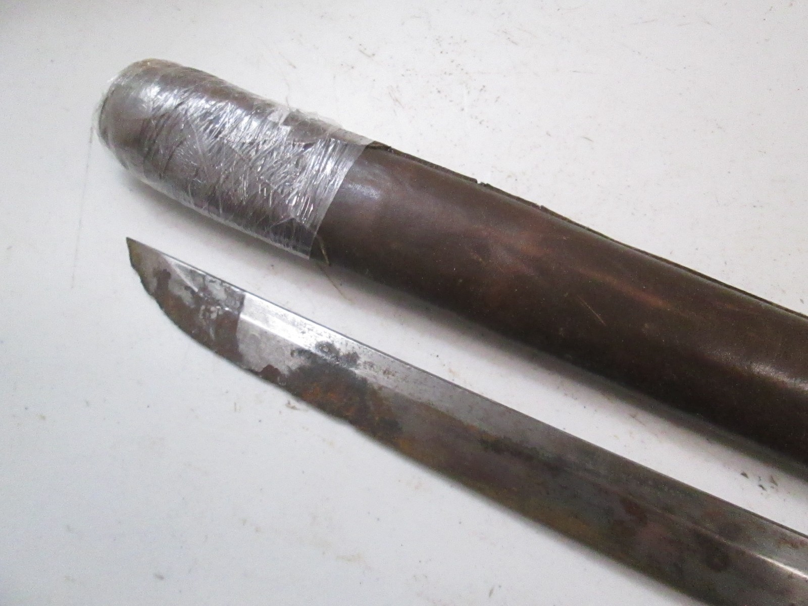 OVER 300 YEARS JAPANESE KATANA SAMURAI SWORD & SCABBARD LONG BLADE 27.75" #L10