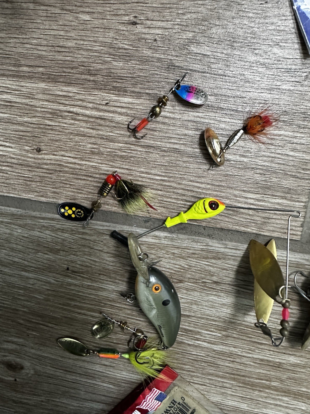 Lot Of Fishing Tackle Lures Line Hooks