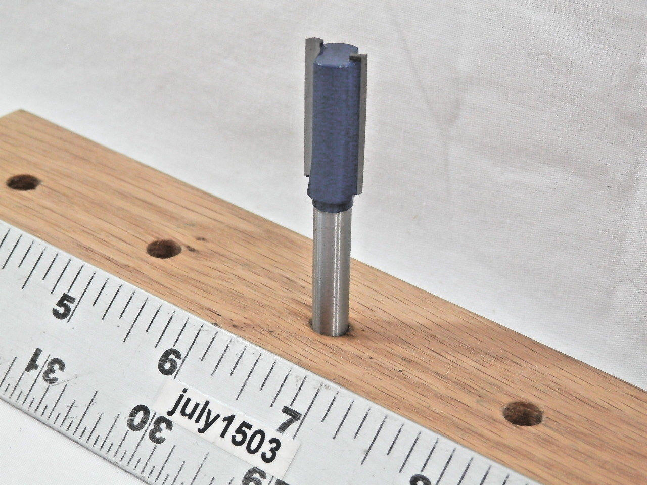 (1) NEW 7/16" D Straight Bit Carbide Tip Router Bit 1/4" Shank 2 Flute zm