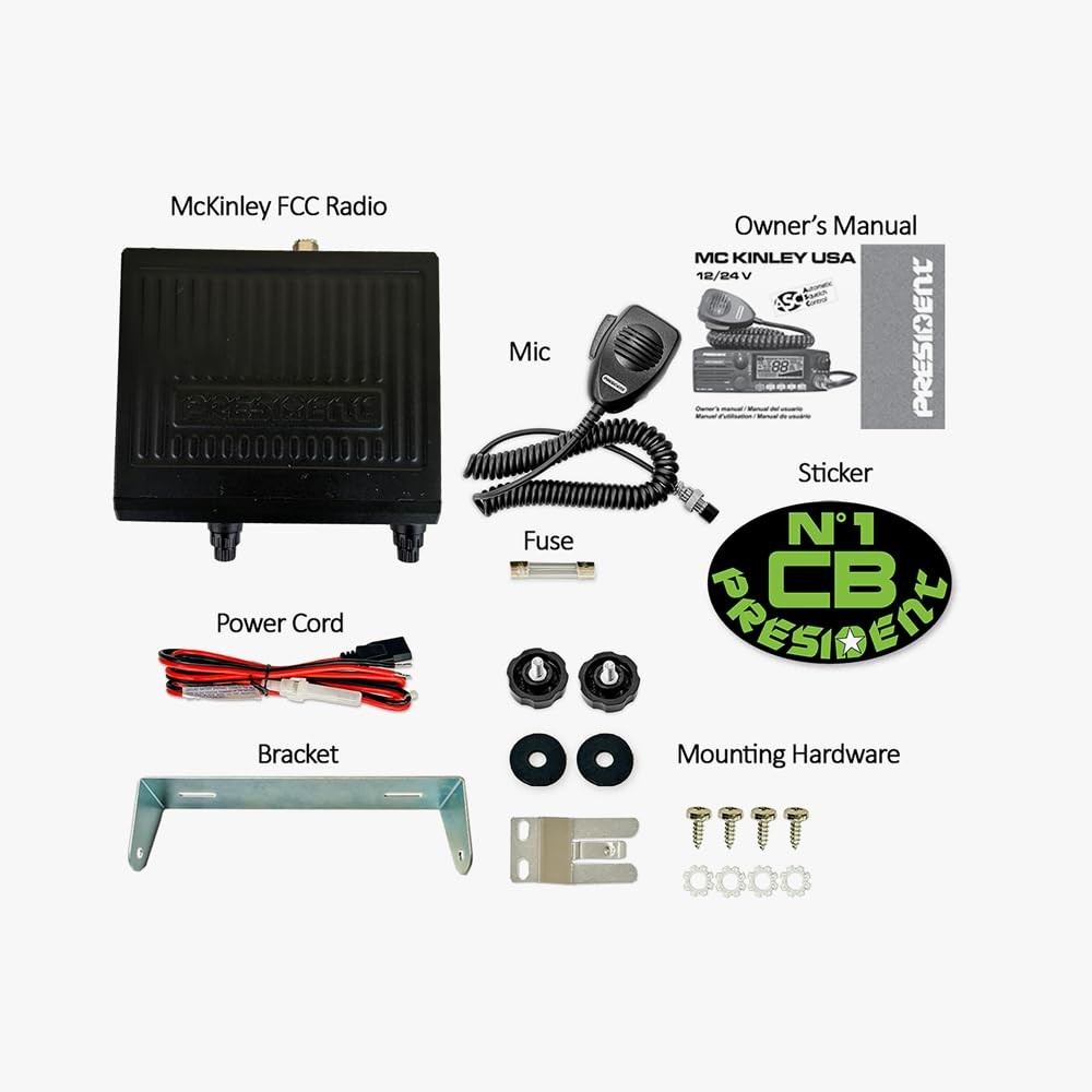 McKinley AM/SSB CB Radio, 12/24V,40 Channel, NOAA Weather Alerts, Automatic S...