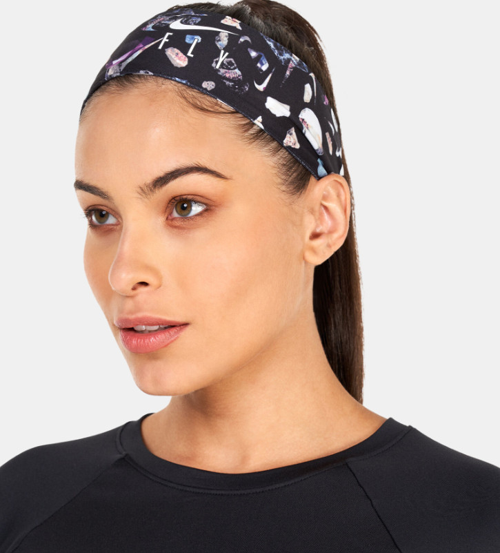 Nike Fly DriFit Dry Head Unisex Adjustable Headtie Sweat Wicking Material Black