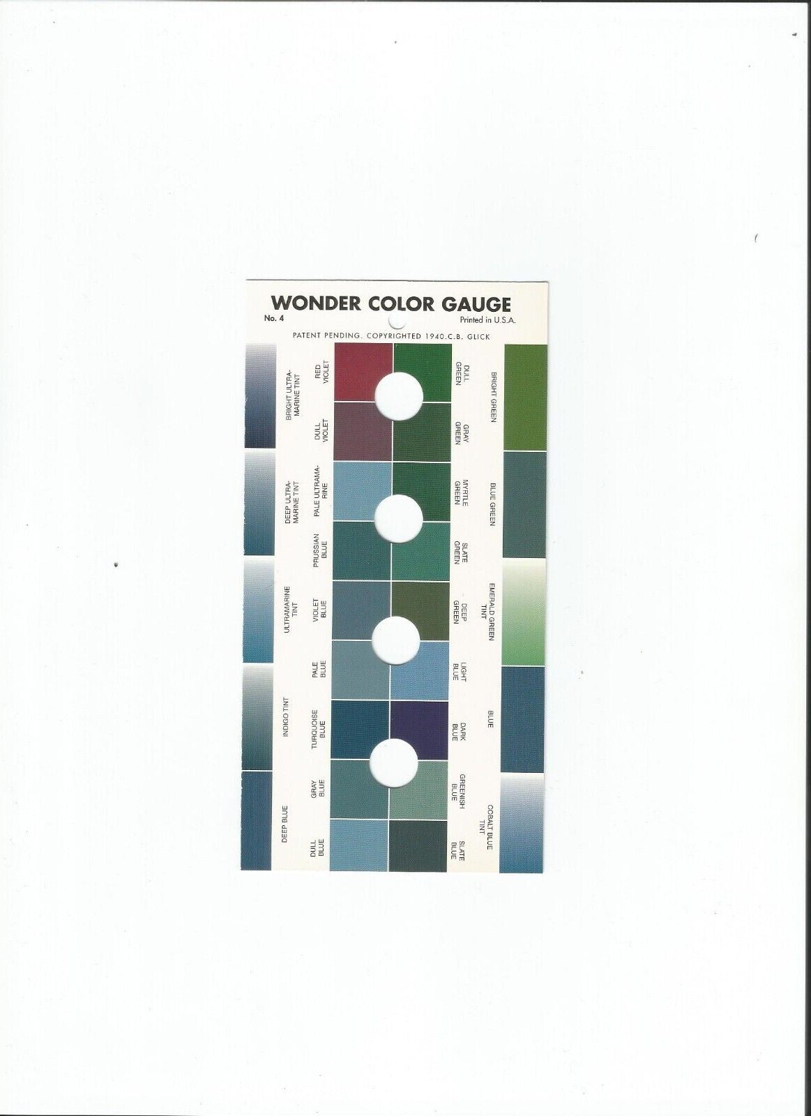 1 Wonder Color Gauge - Stamp Color Guide / Gauge - Meghrig