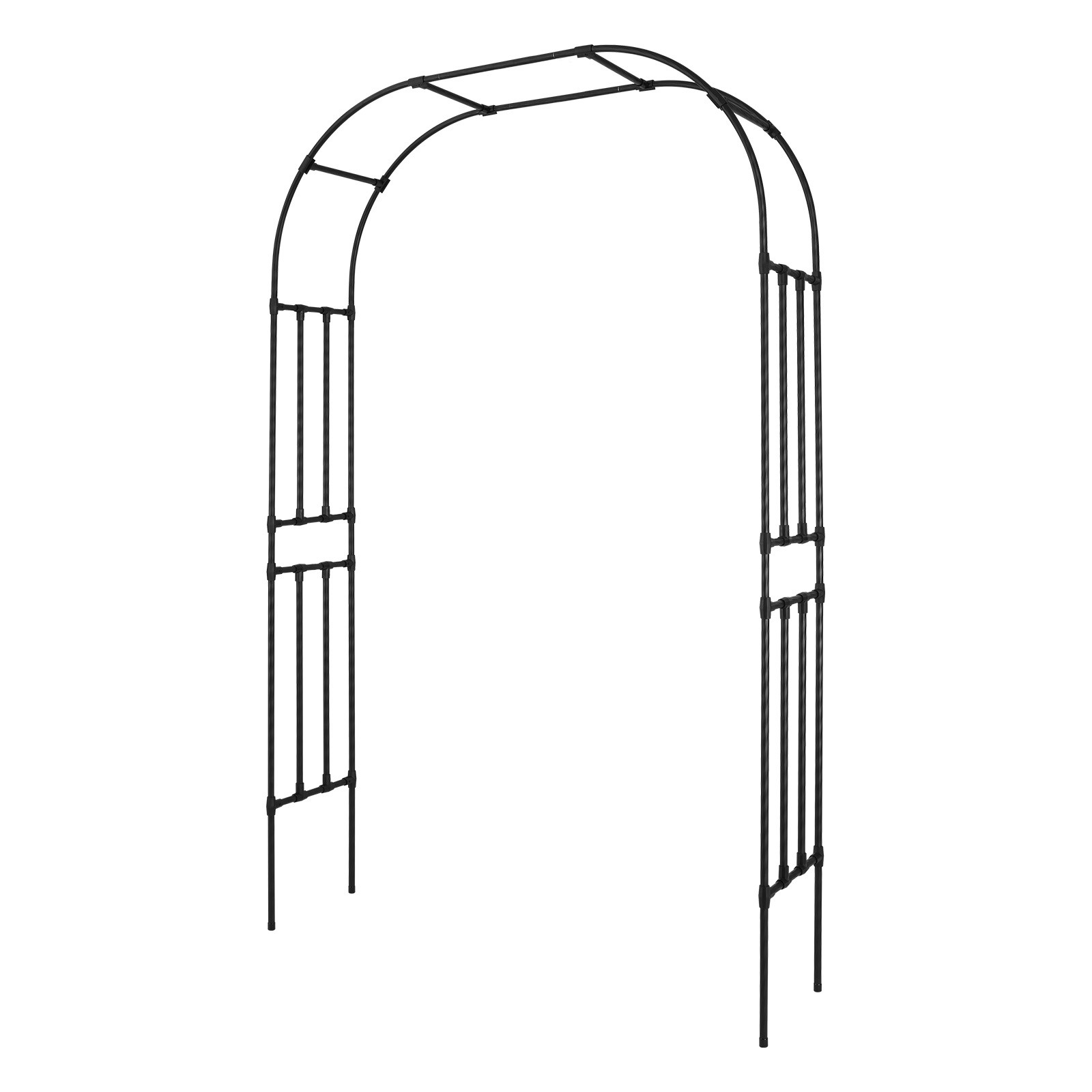 Uimoso Metal Garden Arbor 94.5x59x15.8" Trellis for Plants and Event Decoration