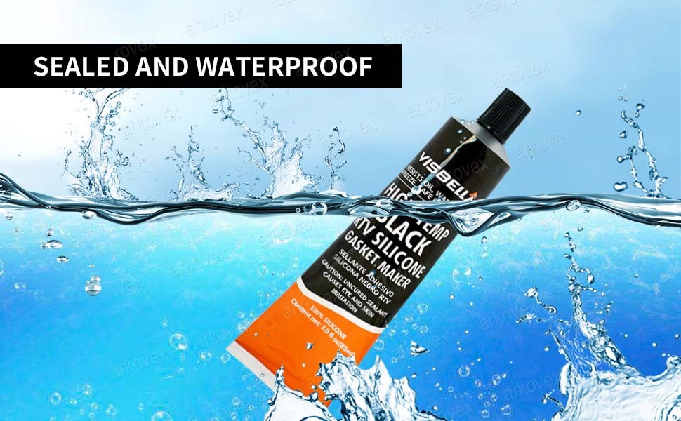 2pcs black High Temperature RTV Silicone Gasket Maker Anti Freeze &Oil Resistant