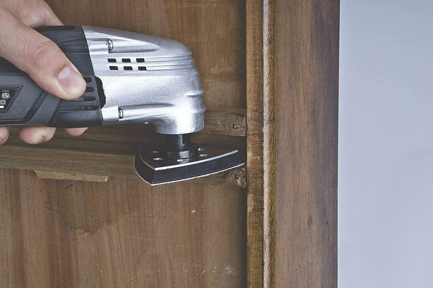 60PCS Triangle Sanding Pads for Oscillating Multi-Tool Hook Loop Sandpaper Discs