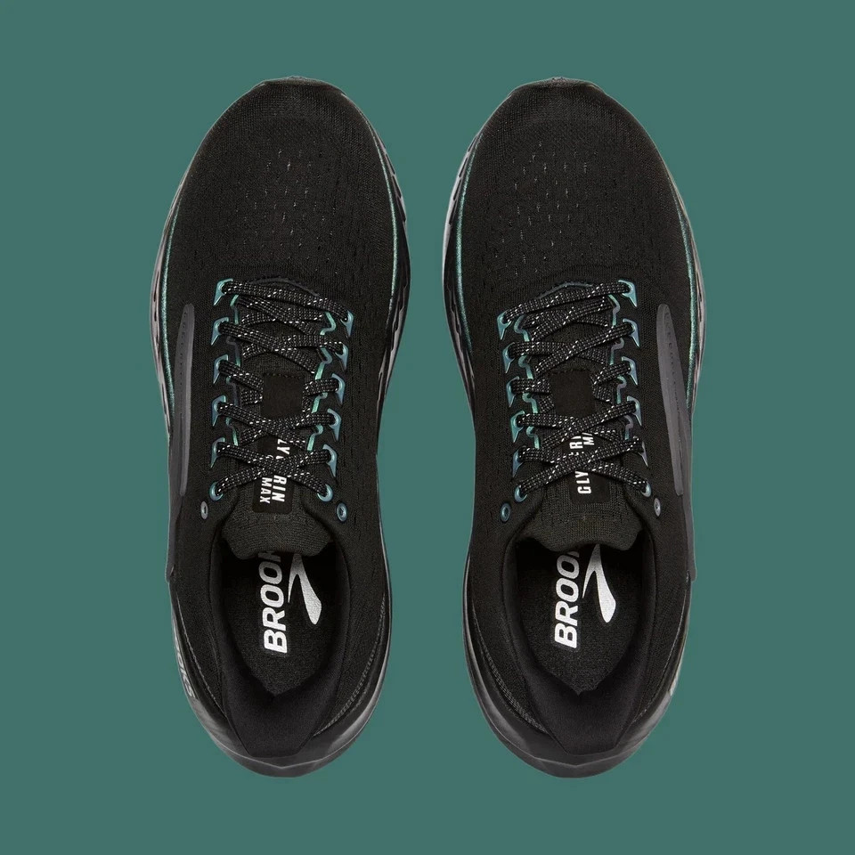 Black Green Brooks, Glycerin Max Men Shoe Running Comfort Trainer No import FE