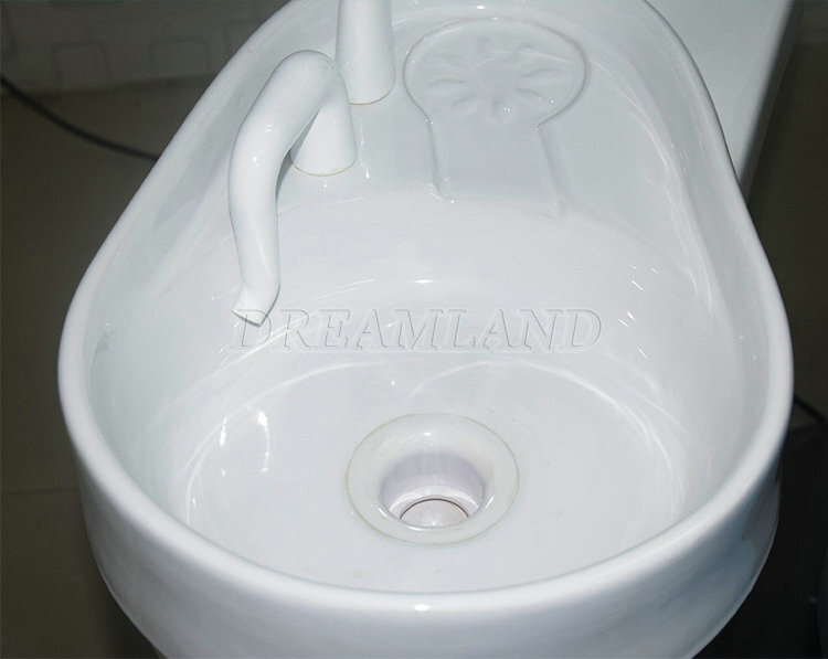 ADJUSTABLE MEDICAL DENTAL CHAIR WITH STOOL COMBINATION BLUE Hard Leather