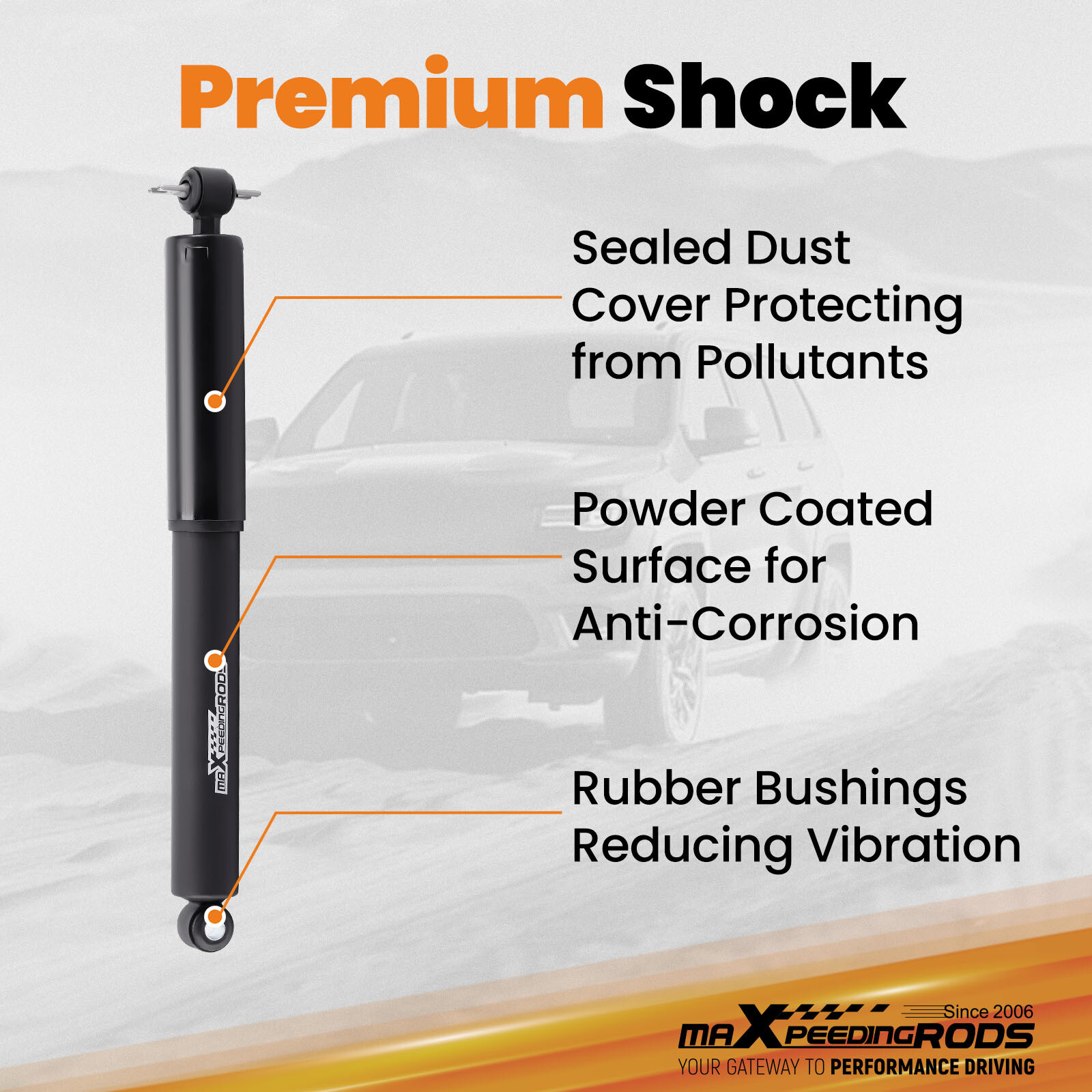 Front Rear 4" / 6" Drop Kit w/Shock For Chevy/GMC C1500 88-98 W/1.25" ROTORS V8