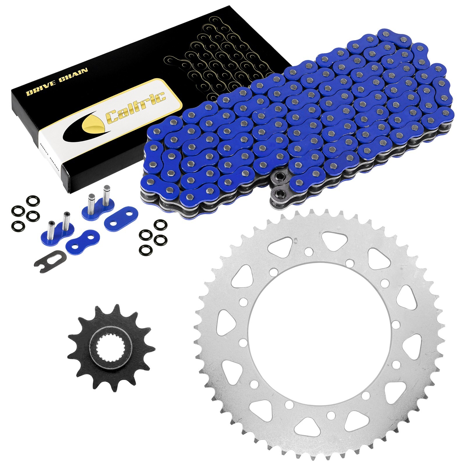 Blue O-Ring Drive Chain & Sprockets Kit for Yamaha TTR250 TT-R250 1999-2006