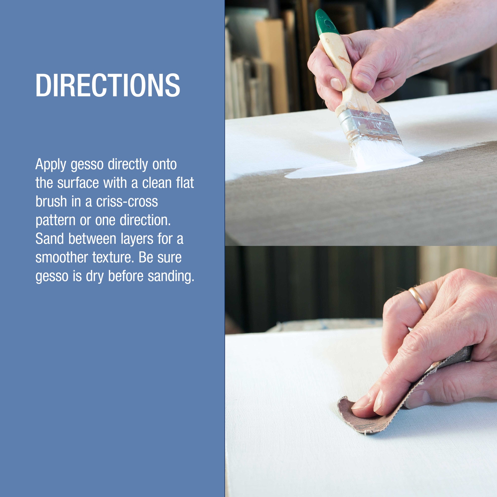 U.S. Art Supply Black Gesso Acrylic Medium, 500ml Tub