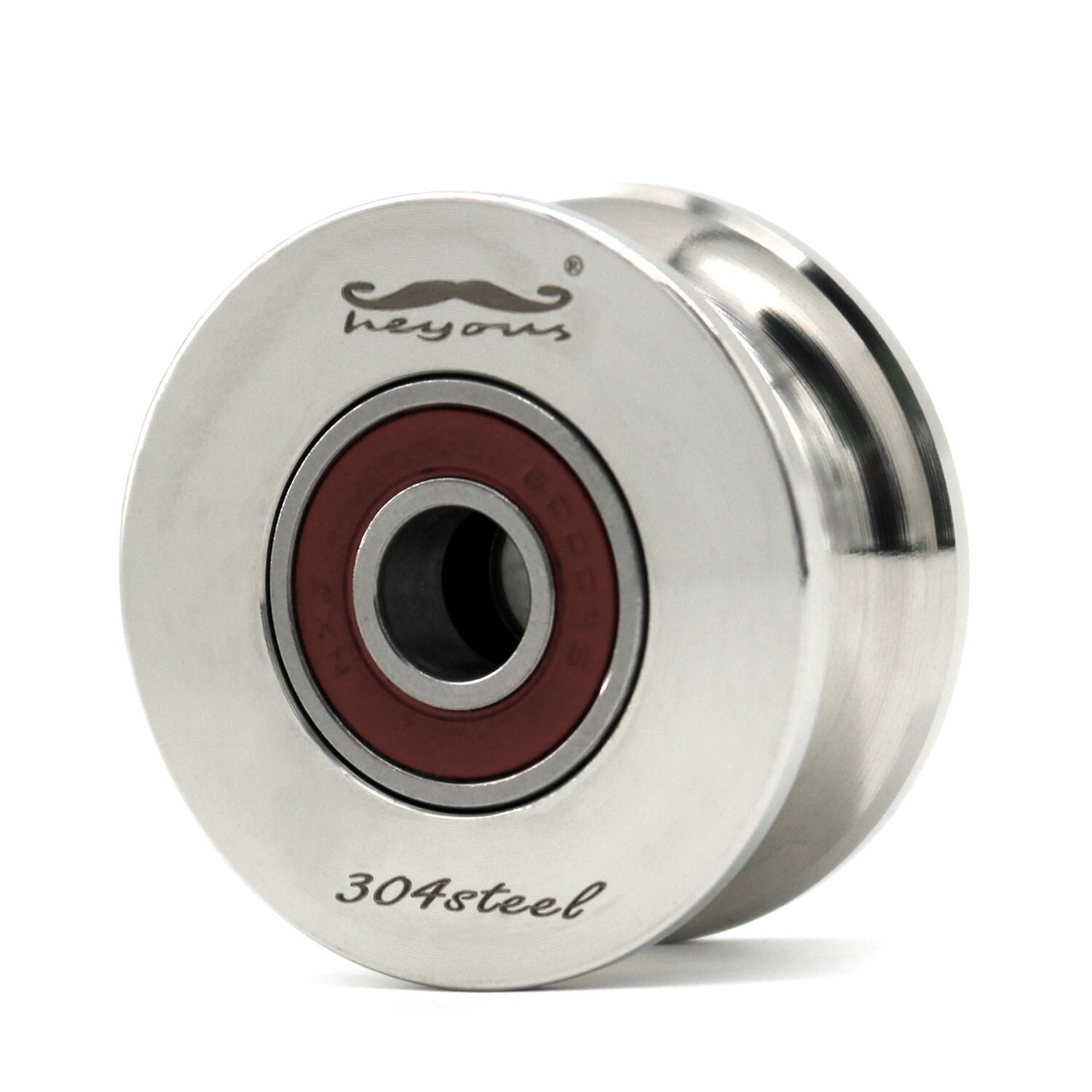 2PACKS Wheel Bearing U Groove Pulley U Groove Bearing Pulley Wheel U Groove