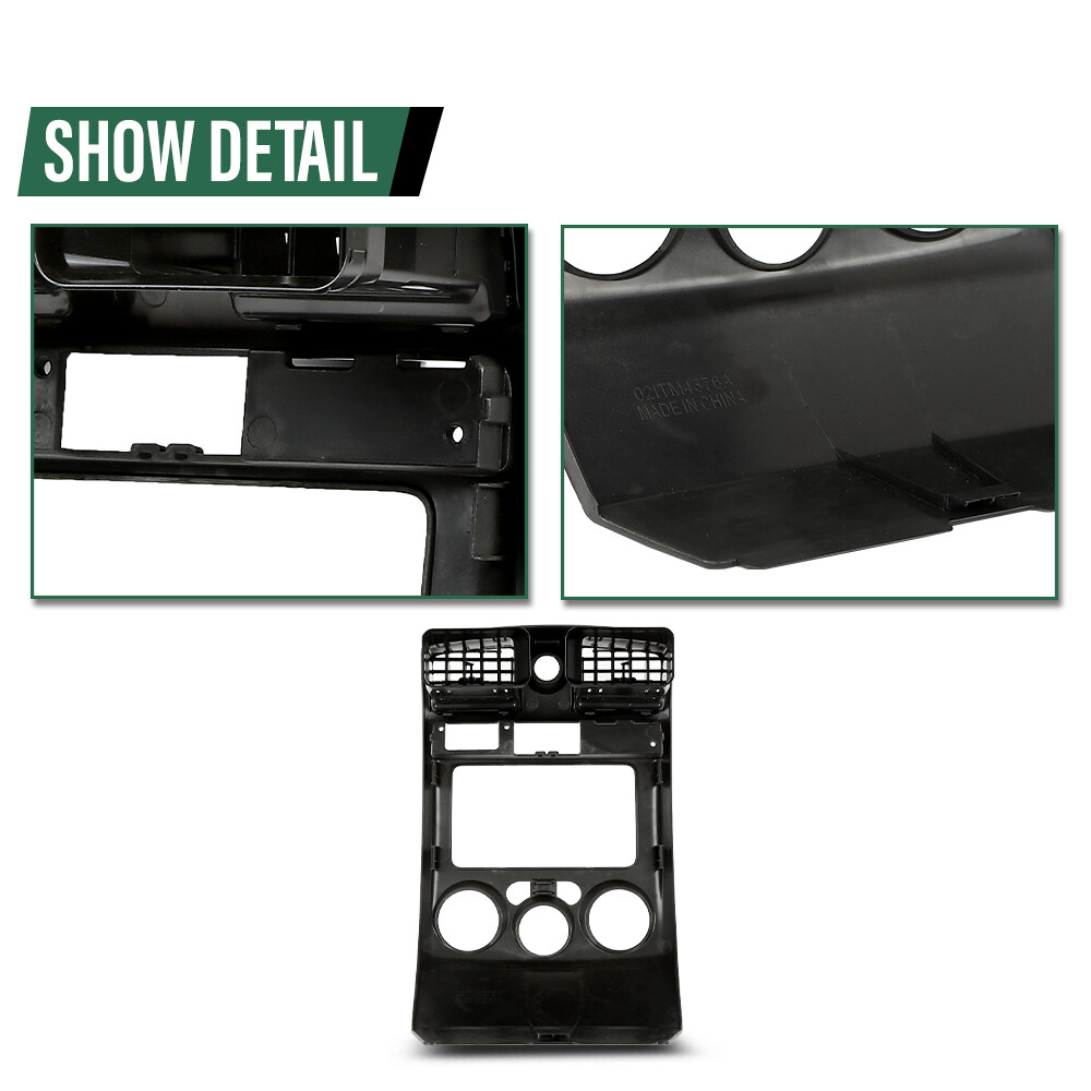 Fit For 2004-2012 Chevy Colorado GMC Canyon Center Dash Radio Vent Bezel Gray