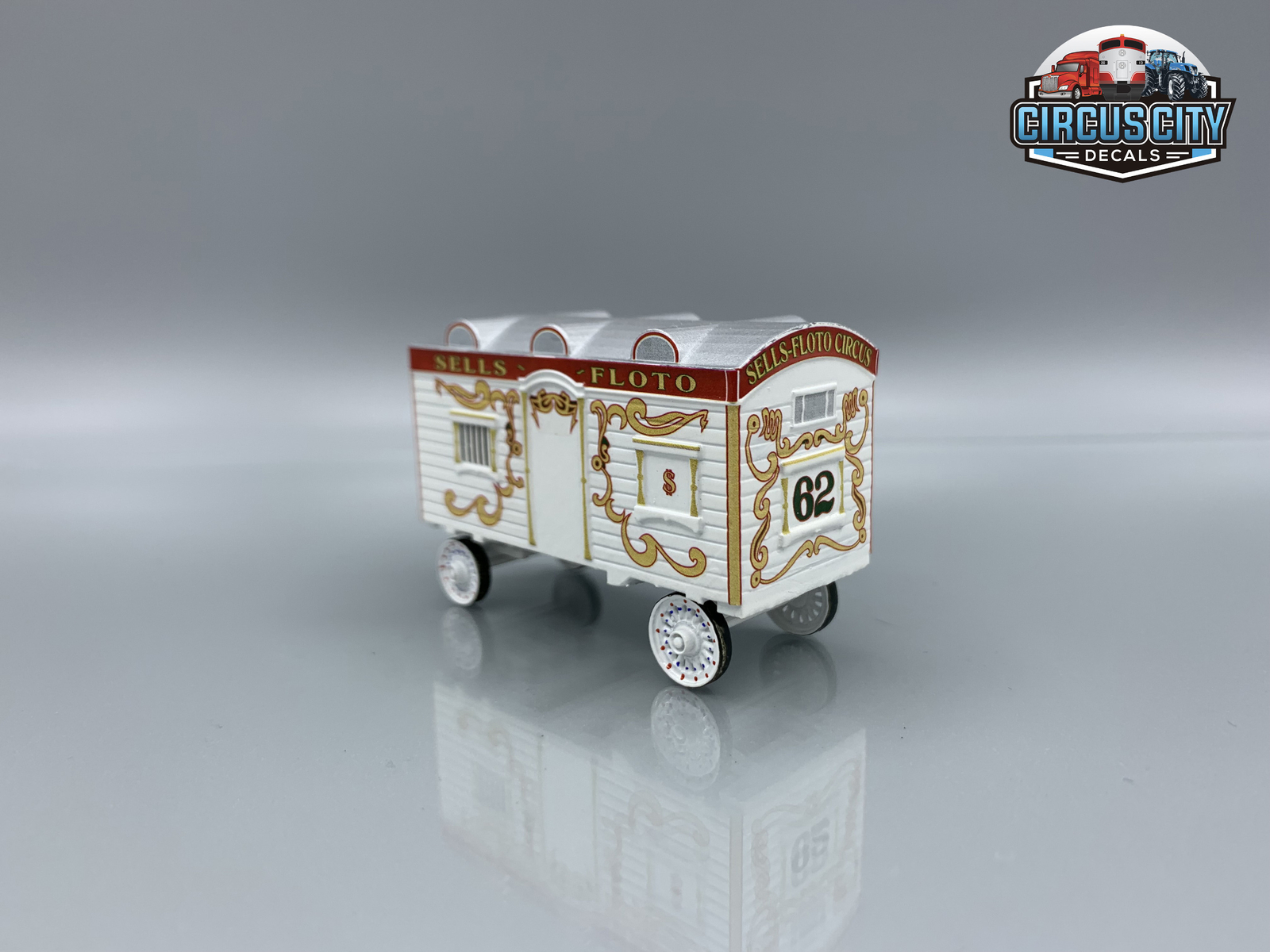 Sells-Floto Circus #62/Benzini Ticket Wagon Kit HO Scale