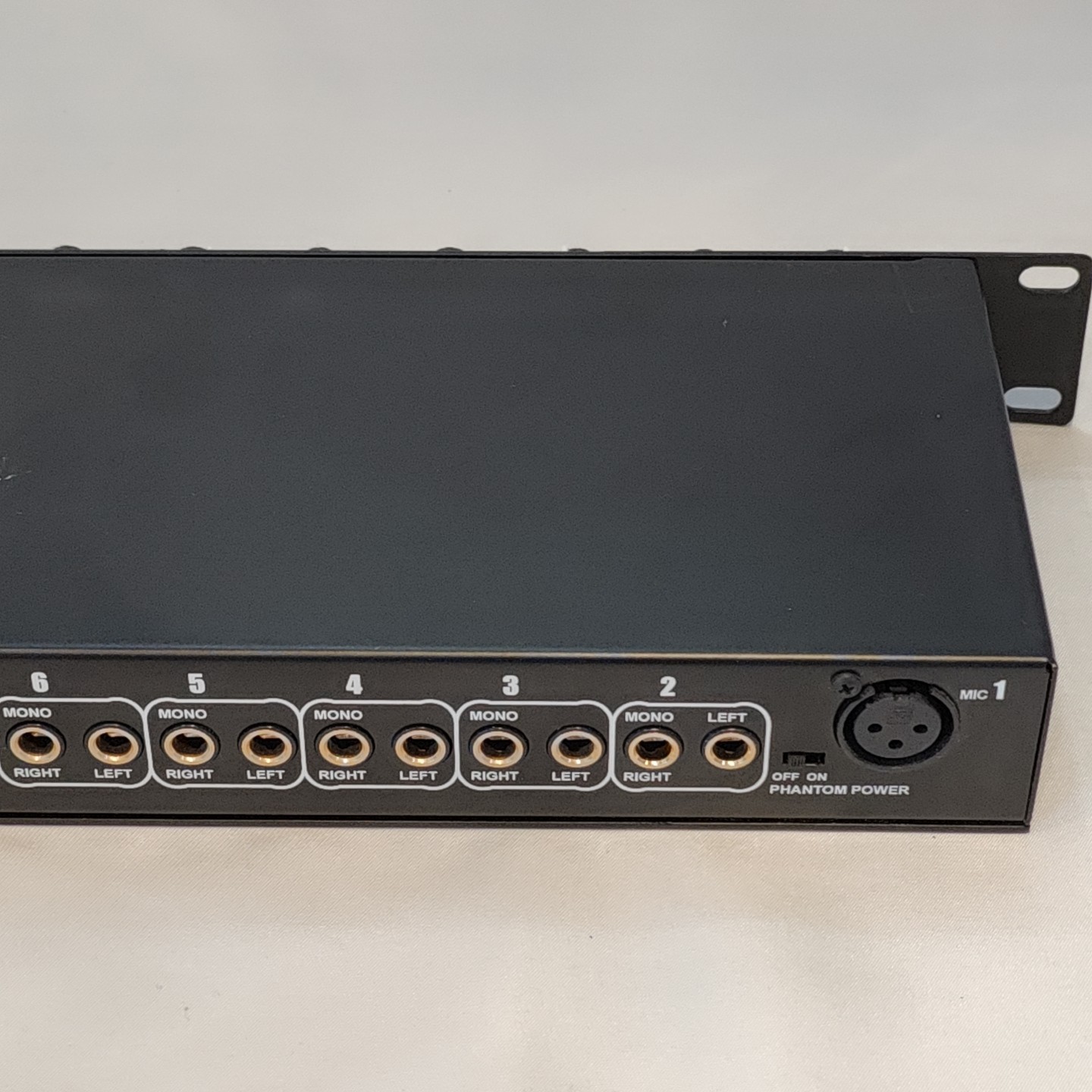 Rolls RM219 Stereo Mic Line Mixer 10 Port Includes Power Adapter Works