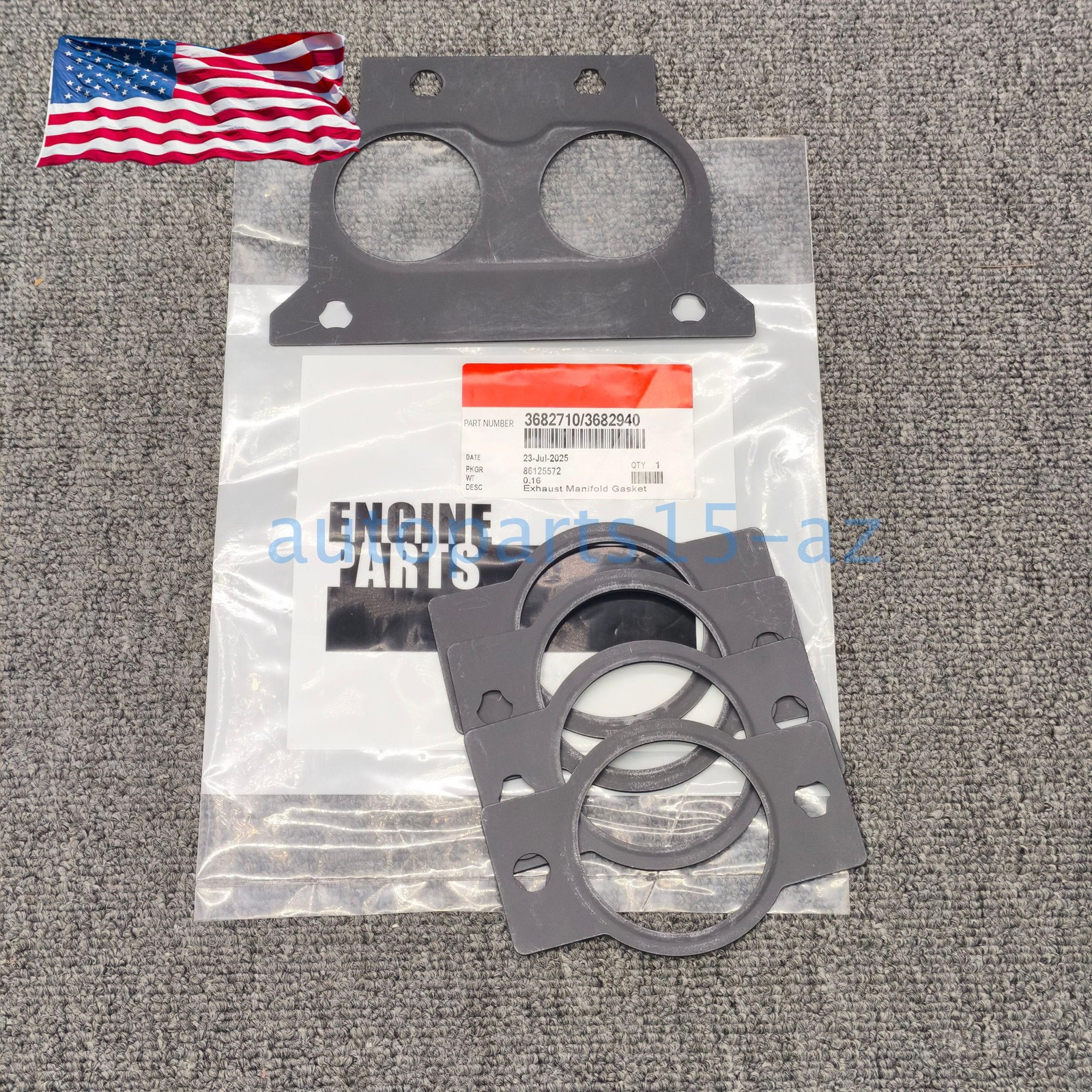 Exhaust Manifold Tube Gaskets Set Fit For Cummins 15L ISX QSX 3682710 3682940 US