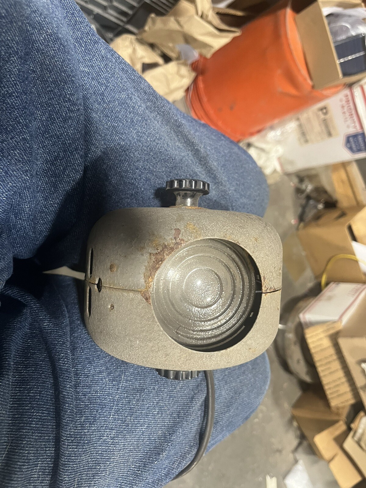 small antique spotlight