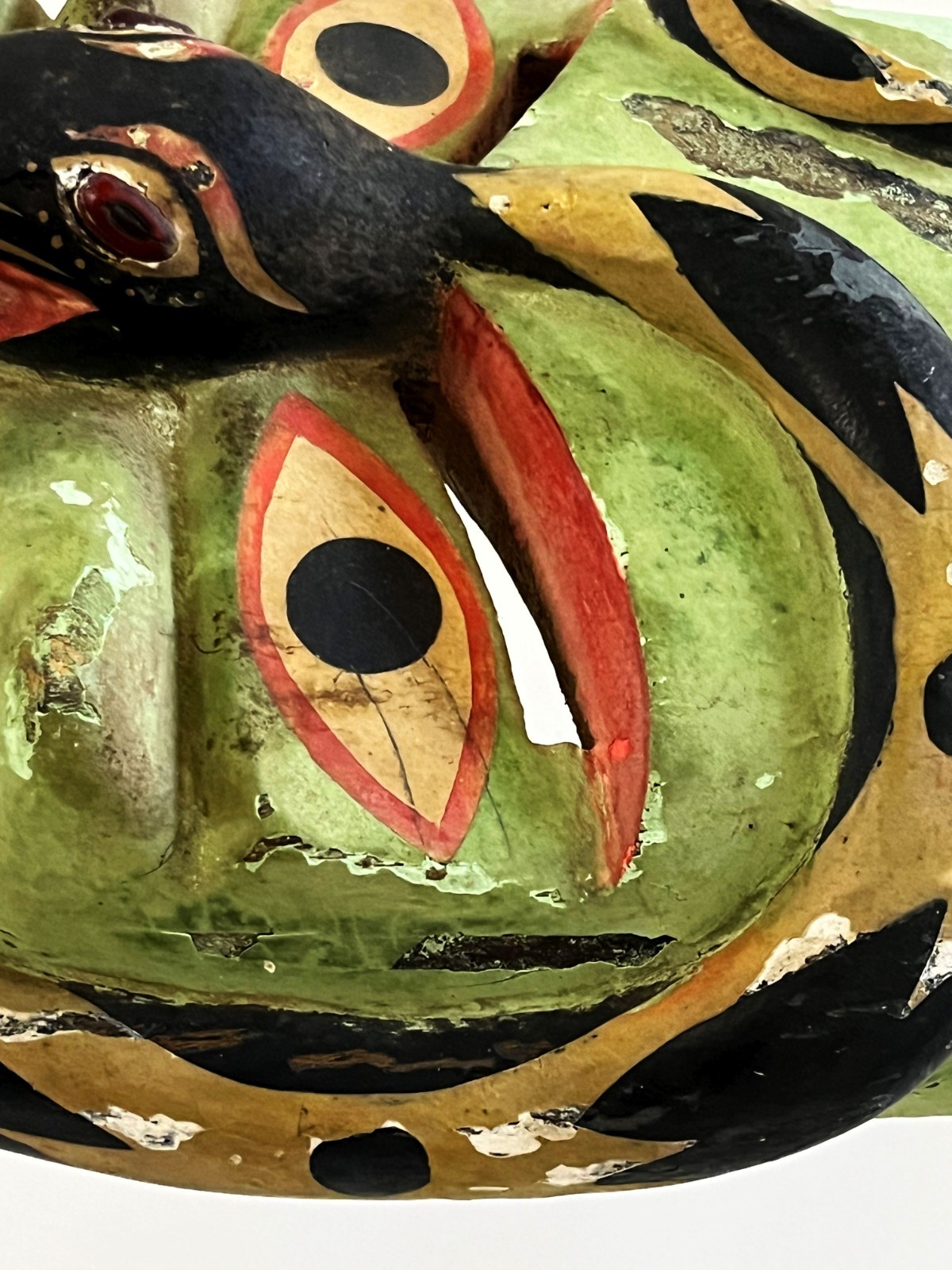 VTG VICTORIANO SALGADO URUAPAN MICHOACAN FECUNDIDAD DIABLO SNAKE WOOD MAQUE MASK