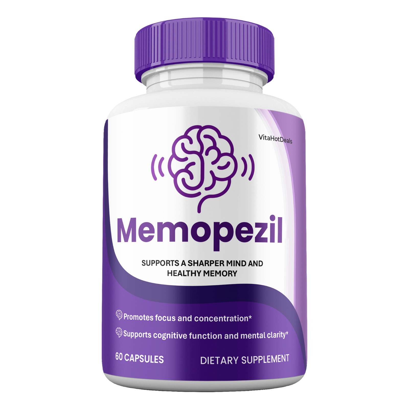 Memopezil Capsules, Max Strength, Memo Pezil for Clarity and Health (5 Pack)