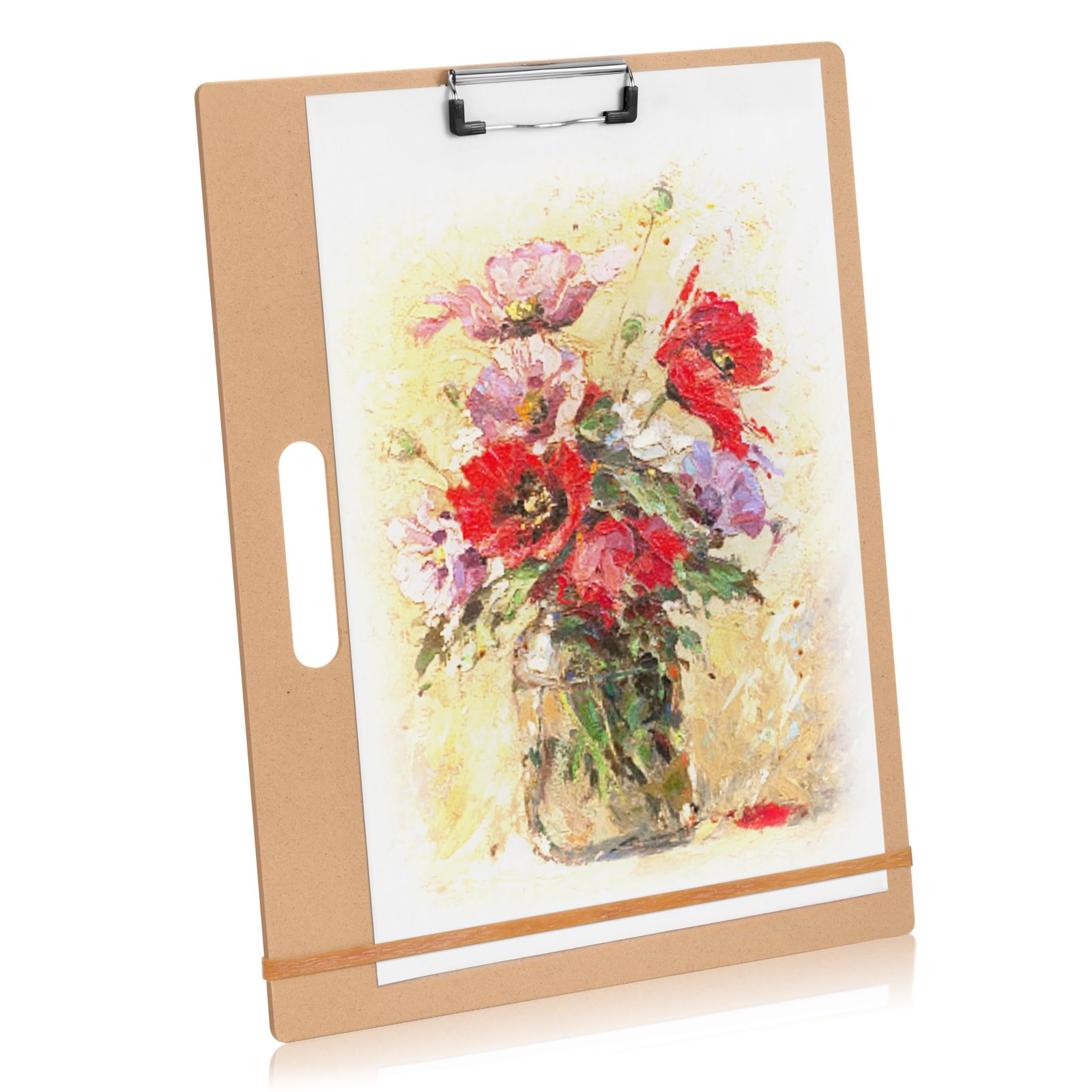 13" x 17" Artist Sketch Board with Handle - Portable Clipboard for Painting a...