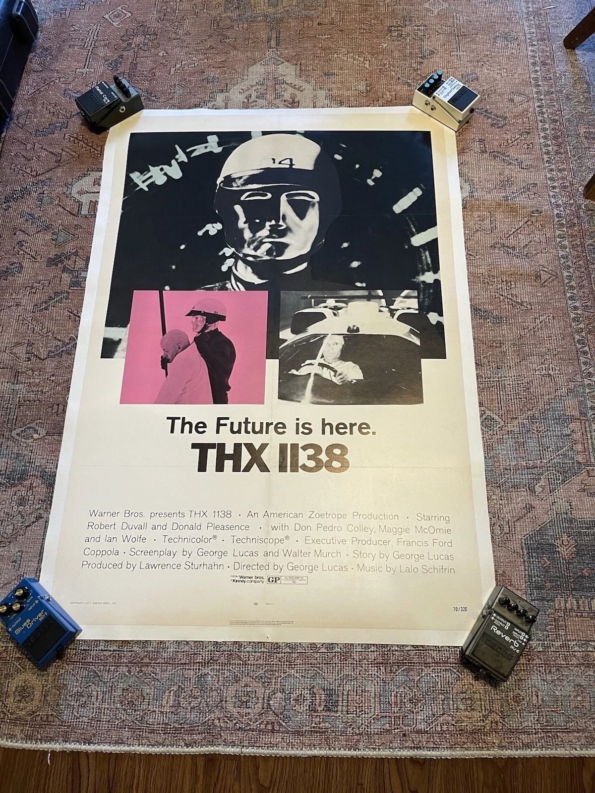 THX 1138 1970 Original One Sheet 27x41 LINEN Star Wars New Hope Sci-Fi Empire