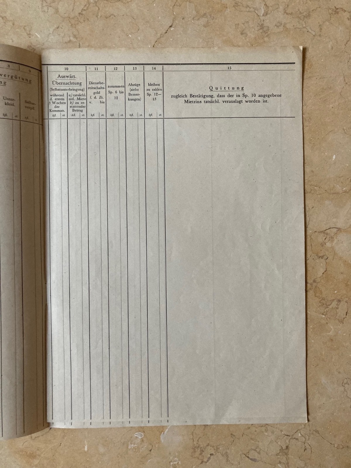 WW2 GERMAN PROTECTION SQUADRON + SECURITY SERVICE of DUTCH OCC. TERR. FORM 1944