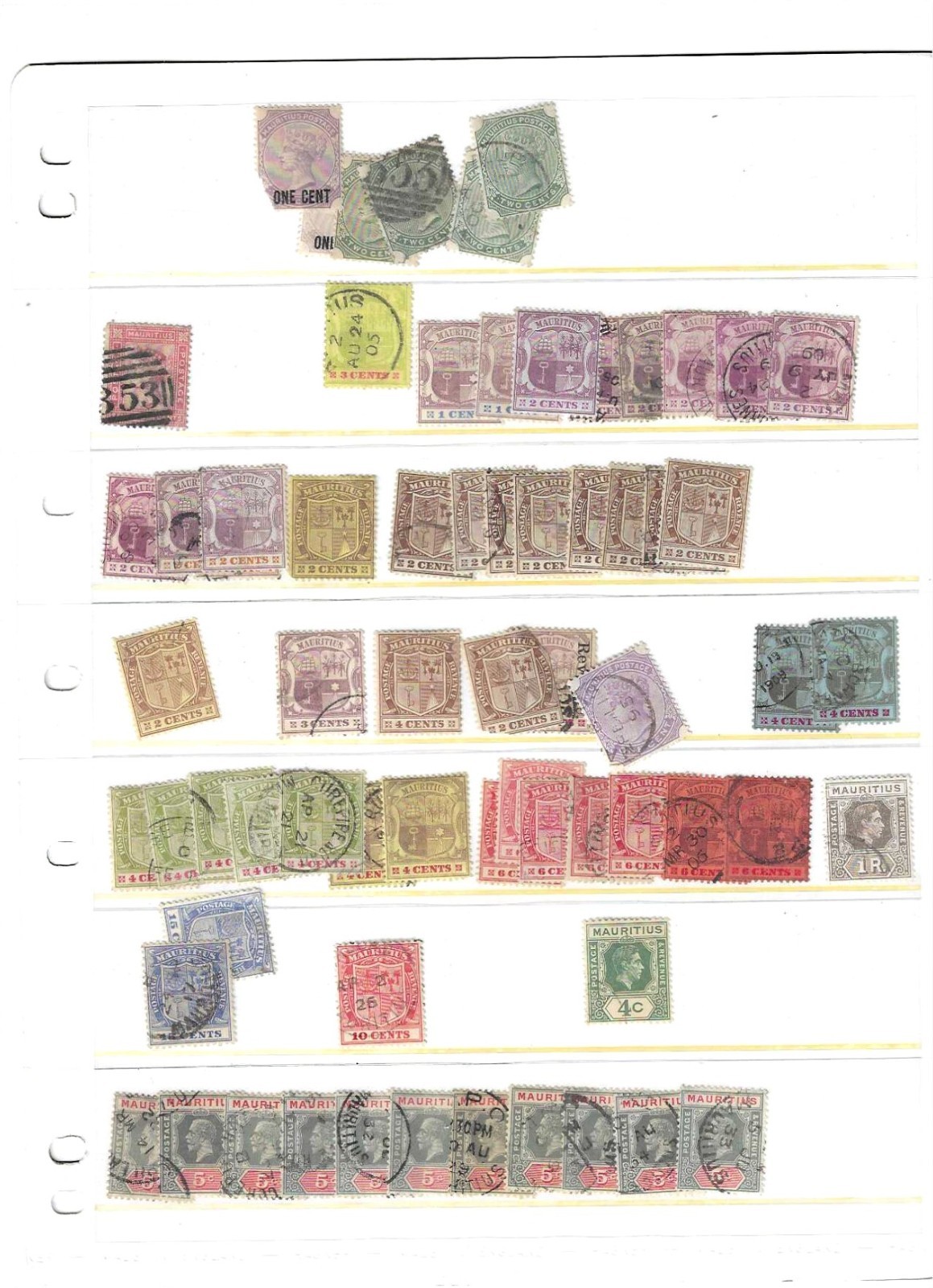 British Mauritius Early Stamp Used  some dups unchecked otherwise