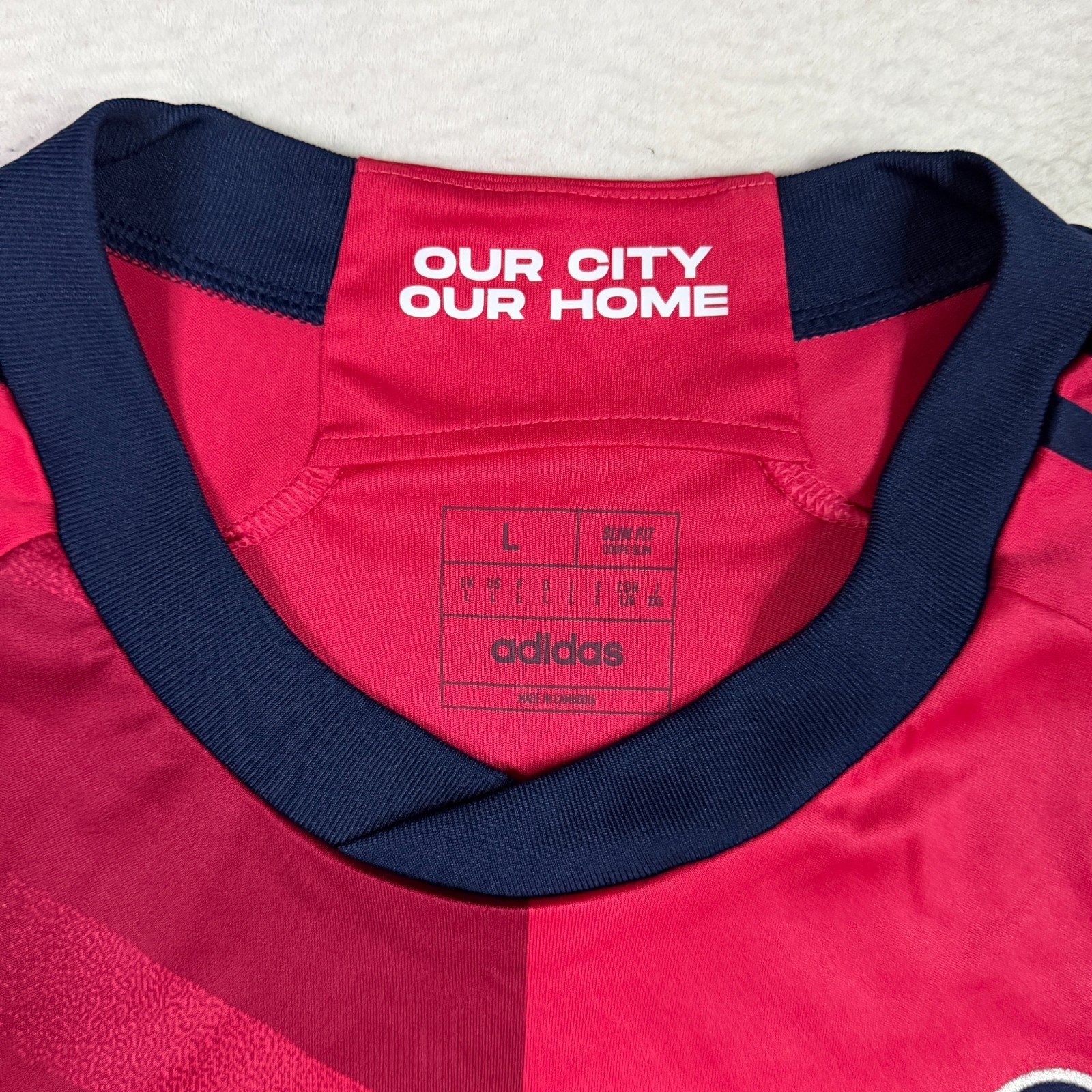 Adidas St. Louis City SC MLS Soccer 23/24 Red Home Kit Jersey Adeniran Men Large