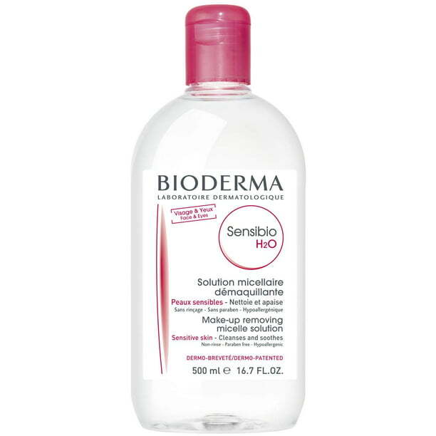 Bioderma Sensibio H2O Make up Removing Micelle Solution 16.7 oz / 500ml